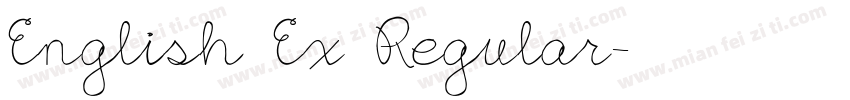 English Ex Regular字体转换
